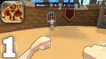 Gladiator Simulator: Arena War Gameplay Walkthrough Part 1 (iOS, Android)