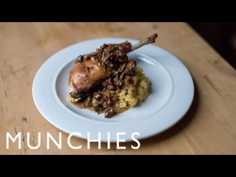 Video: Rabbit With Leek Sauce And Polenta