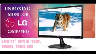 UNBOXING - Monitor LG LED 23'' IPS D-Sub, HDMI, Full HD, 23MP55HQ