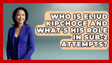 Who Is Eliud Kipchoge And What