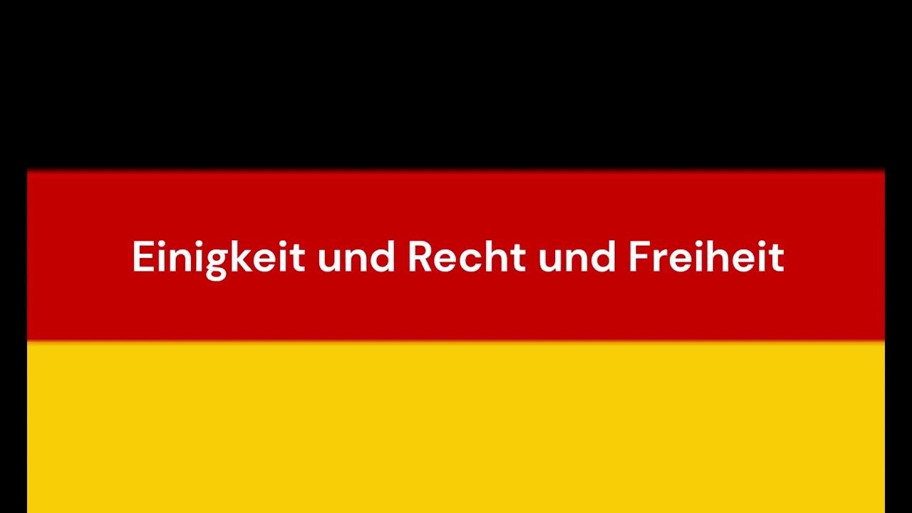 National Anthem Of Germany Deutschlandlied YouTube