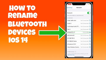 Rename Bluetooth devices | iOS 14