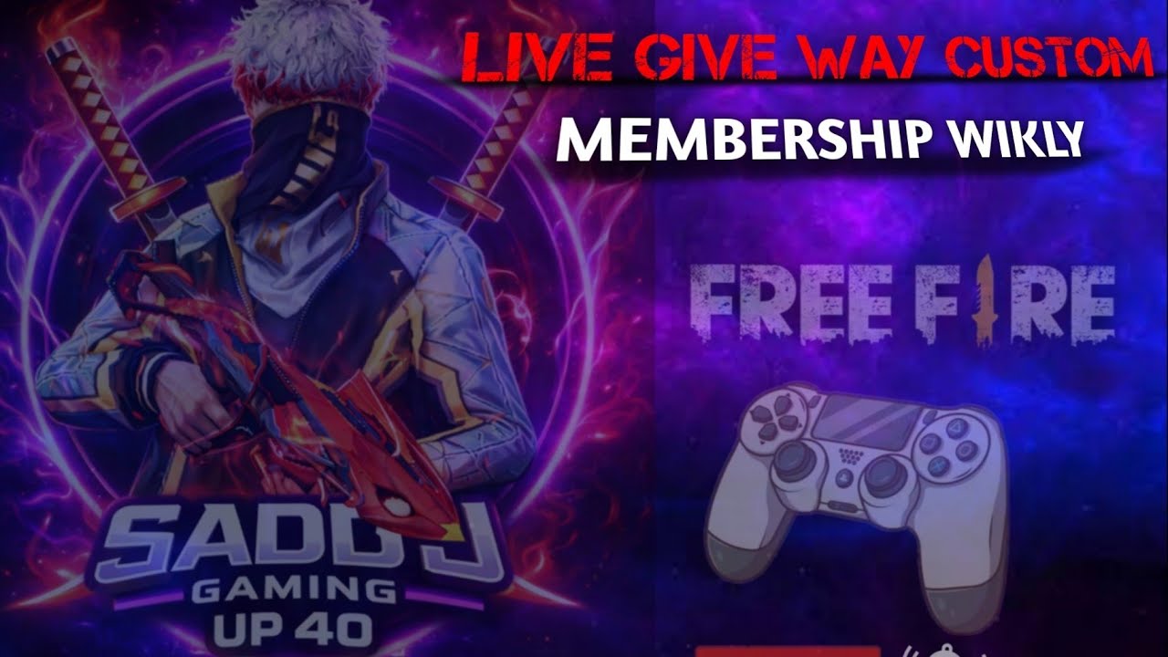 🔴 4 VS 4 custom free fire 🔥 SADDU GAMING 🎮 SADDU GAMING is live - YouTube