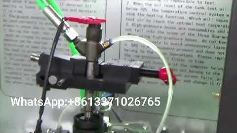 Cat3100 common rail injector testing video
