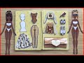 Búp bê giấy, bộ sưu tập quần áo búp bê màu vàng - Paper doll dress up yellow (Chim Xinh channel)