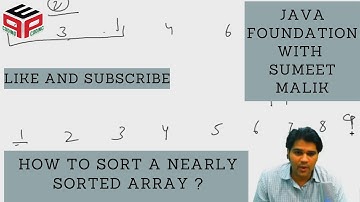 How to Sort a nearly Sorted Array - Question | Hashmap and Heap | D S and Algorithms in JAVA