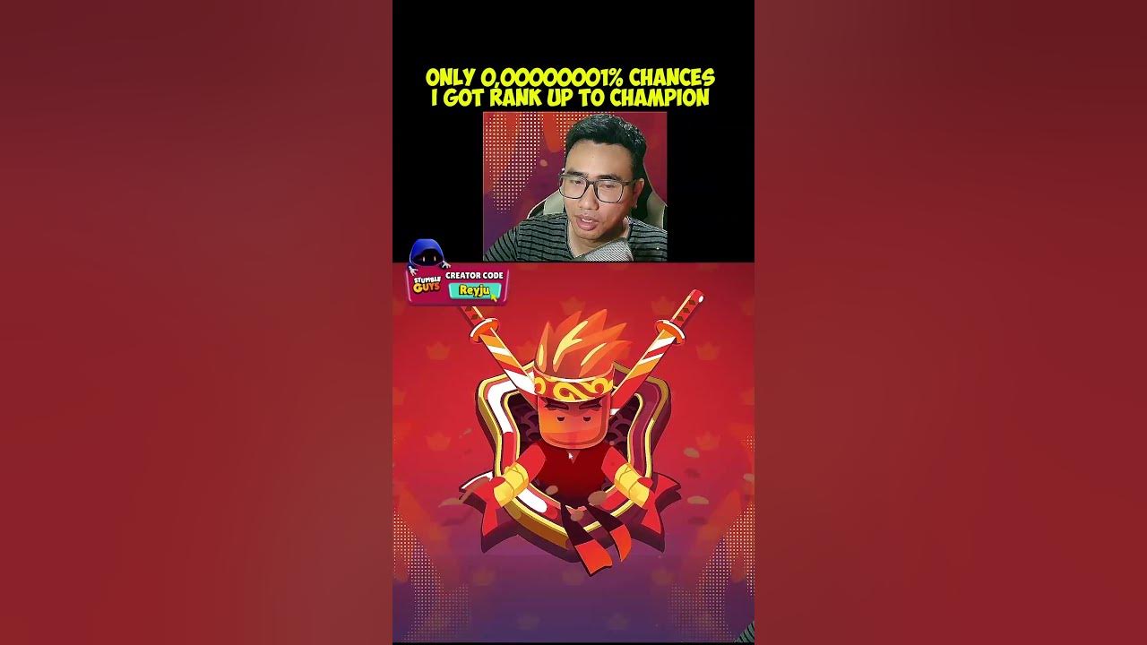 Finally only 0 001 impossible 0 001 i reach no 1 rank champion in