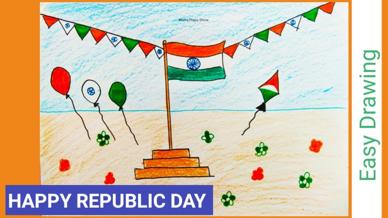 Indian Republic Day Drawing | 26 January Drawing | Happy Republic ...