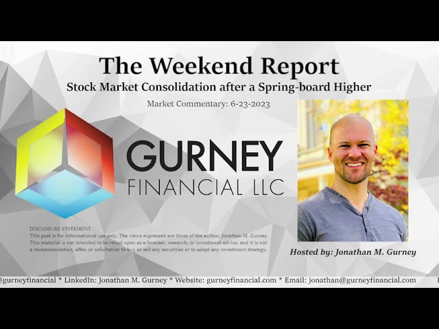 6-23-2023 – THE WEEKEND REPORT – Stock Market Consolidation after a Spring-board Higher