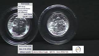 90% Silver Roosevelt Dimes - Uncirculated