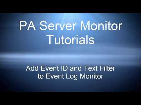Add Event ID and Text Filter to Event Log Monitor
