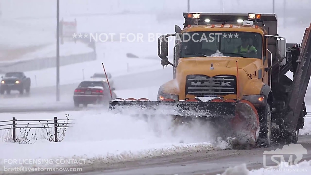 03 16 2018 Rapid City South Dakota Slide Offs Snow Cleanup