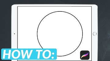 How To Draw a Perfect Circle in Procreate | 😍iPad Pro + Apple Pencil