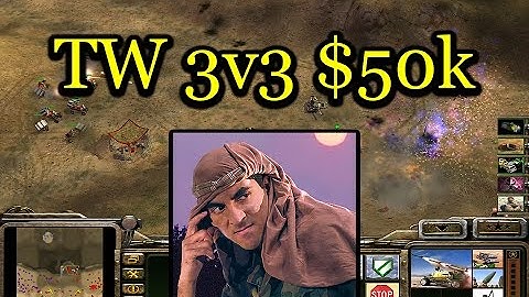 Twilight Flame 3v3 $50k - Stealth General - Pro Rules | C&C Generals Zero Hour | No Commentary