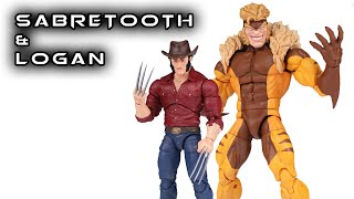 Marvel Legends SABRETOOTH & LOGAN Wolverine 50th Anniversary 2 Pack Action Figure Review