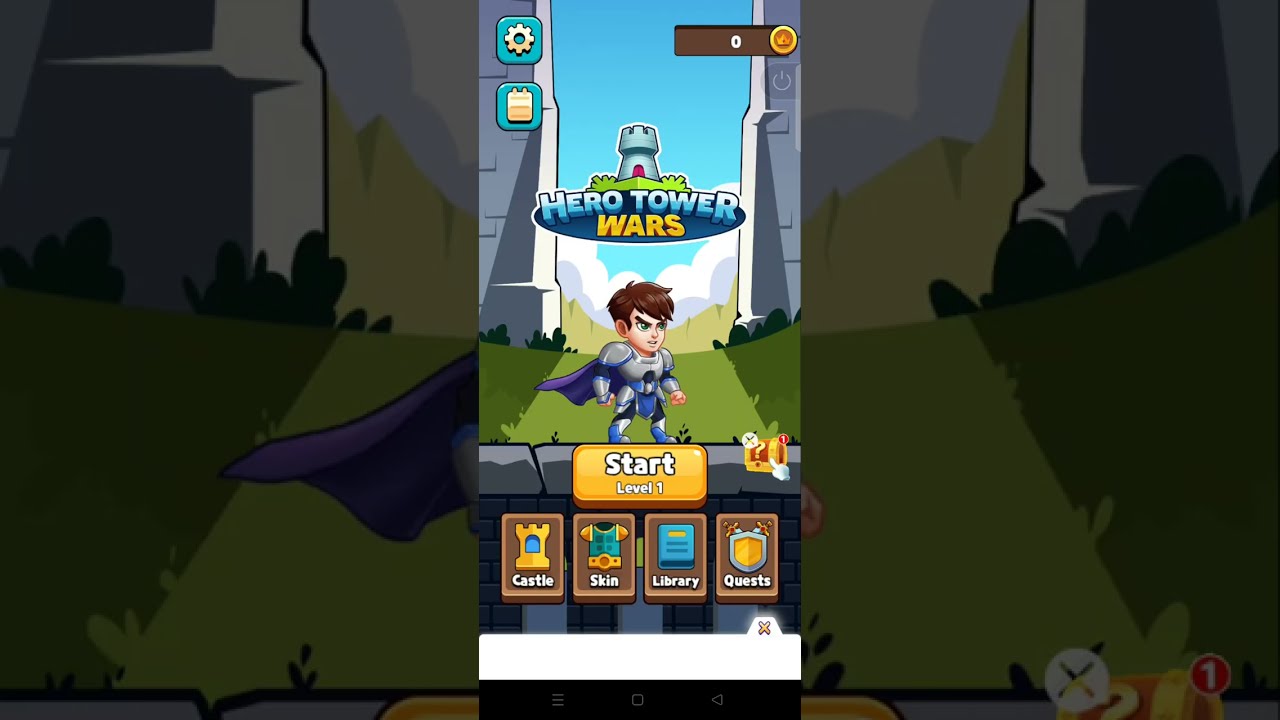 Hero Tower War all levels (1 to 62)