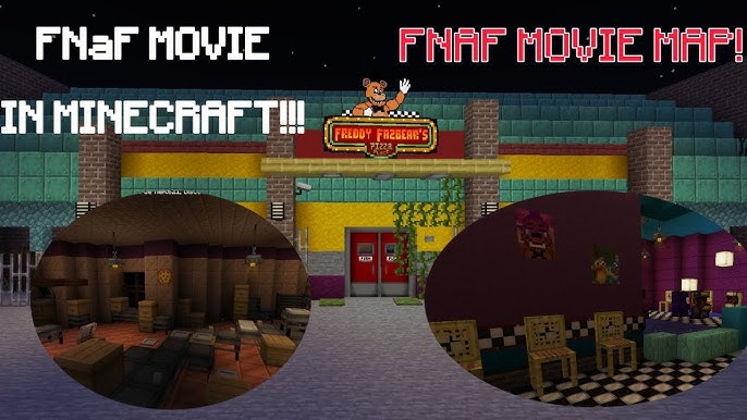 FNaF O FILME NO MINECRAFT!!!!!! Mapa Tour ( Five Nights At Freddy's) 