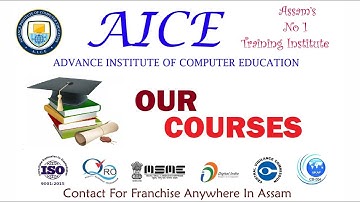popular courses of AICE ! how to start a computer training institute in Assam