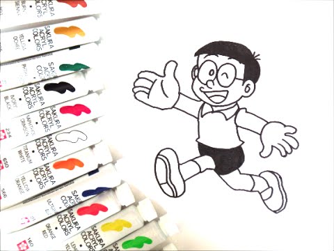 ドラえもんキャラクター のび太くんの描き方 How To Draw Doraemon 그림 Youtube