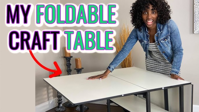 DIY FOLDING CRAFT TABLE OR FOLDABLE DESK Story - Remodelaholic