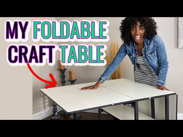 Craft Table Ideas For Small Spaces - Adjustable Home Hobby Table