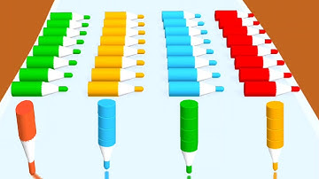 Crayon Rush 3d - Color Math Game (All Levels 1-19) Android iOS Part 1 | Video Games