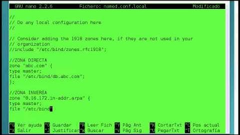 Configuracion servidor dns en debian 8