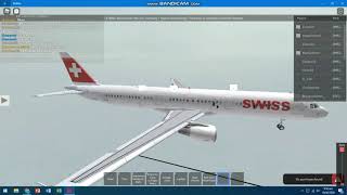 Swiss International Airlines Flight from Bristol to Germany + Gone Wrong after landing - Roblox