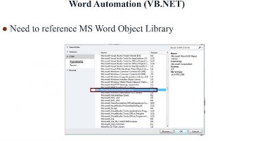 VB.NET and VBA Programming: Automation