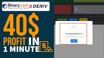 40$ Profit in few seconds strategy  | Binary.com | Deriv.com Auto Trading Bot