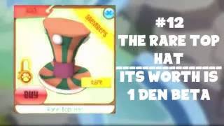 ANIMAL JAM - TOP HATS WORTH AND VALUE