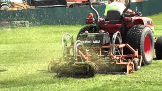 Football Field Dethatching service - Sports Turf maintenance