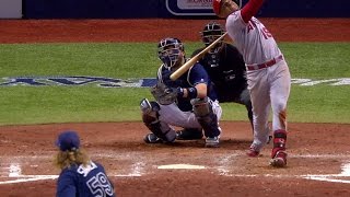 LAA@TB: Norris remains in game after mask hit by bat