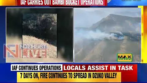 Dzüko Valley fire: Efforts to douse wildfire continue