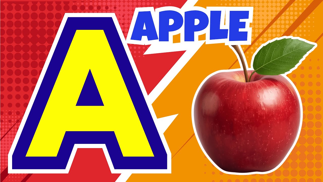 ⭐️🎩ABC Phonics Song - A A Apple 🍎 | Rainbow Colors + ABCD Song for Children