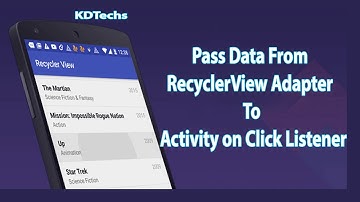 How to Pass Data From RecyclerView Adapter to Activity on Click Listener