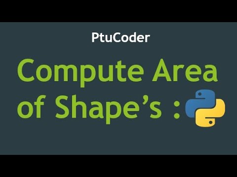 Compute Area of shapes in python|how to find the area of trapezoid ...