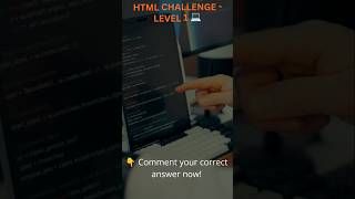 HTML Level 1 Challenge - Hyperlink Tag! 💻 #codingquiz #htmltutorial #shorts