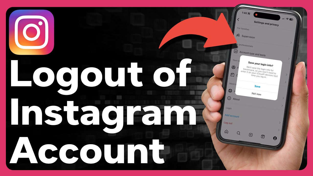 How To Logout Of Instagram Account On iPhone - YouTube