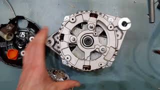 Make your own HIGH OUTPUT alternator!  Part 3: The Reassembly!