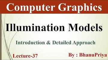 Illumination Models in Computer Graphics by BhanuPriya | Lec-37