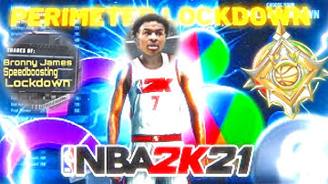 *NEW* 6’2 BRONNY JAMES SPEED-BOOSTING PERIMETER LOCKDOWN BUILD on NBA 2K21 UNLOCK PRO DRIBBLE MOVES!
