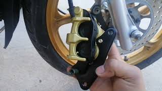 replace new wave 110 brake caliper (kymco visar 110)