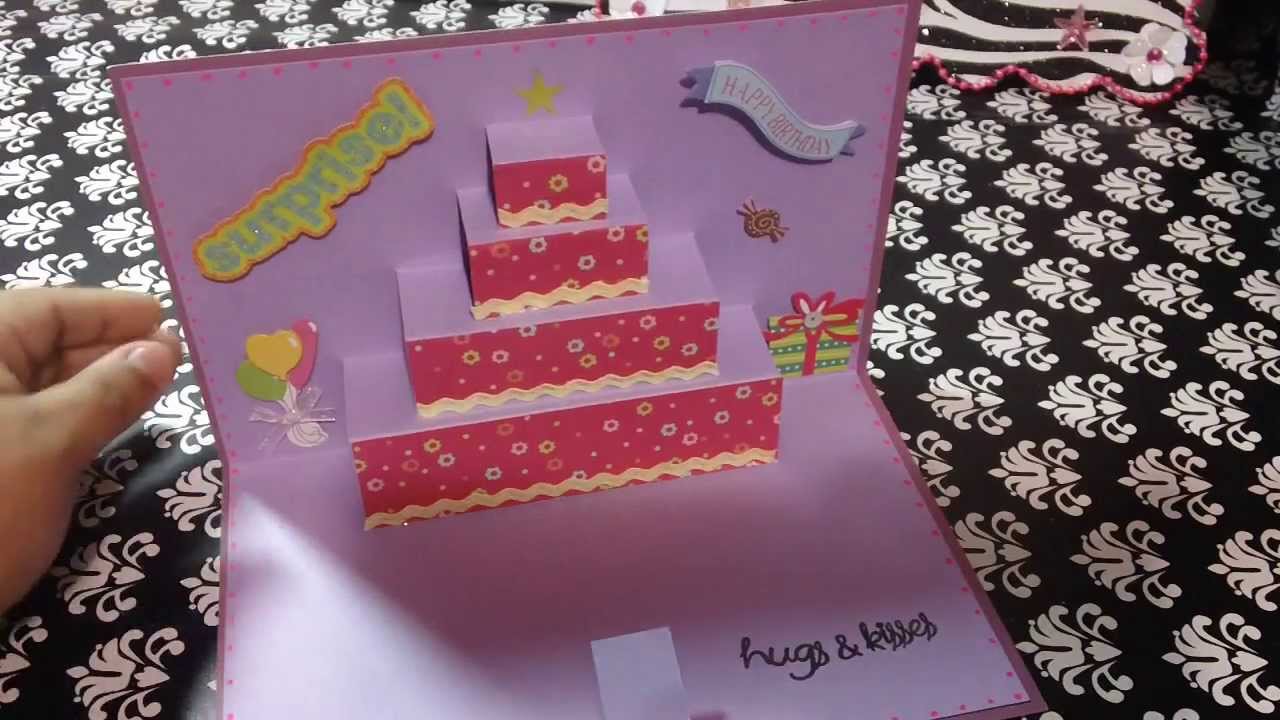 Tarjeta de Cumpleanos Pastel POP UP //ORIGINAL// - YouTube