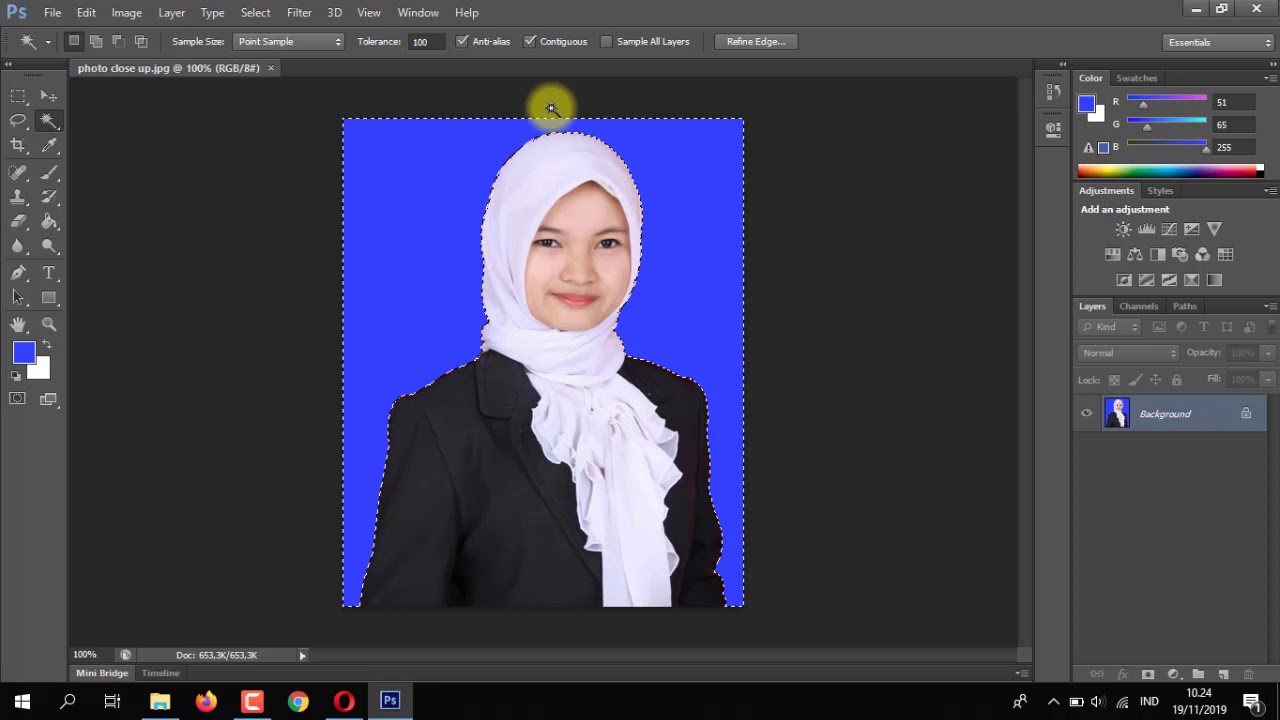 CARA CEPAT GANTI BACKGROUND FOTO UNTUK CPNS 2019 
