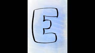 How to Draw Bubble Letters E