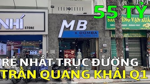 Bán nhà mặt tiền QUẬN 1 đường TRẦN QUANG KHẢI GIÁ RẺ NHẤT trục đường- Mã sp: AT358