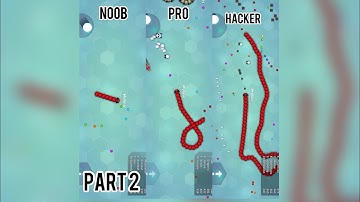 Snake.Io🐍 NOOB vs PRO vs HACKER part 2 #youtube #channel #viral