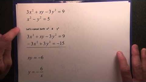#108 Solving Nonlinear Systems