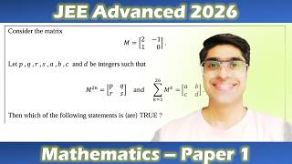 JEE Advanced 2026 Mathematics Paper 1 Q7